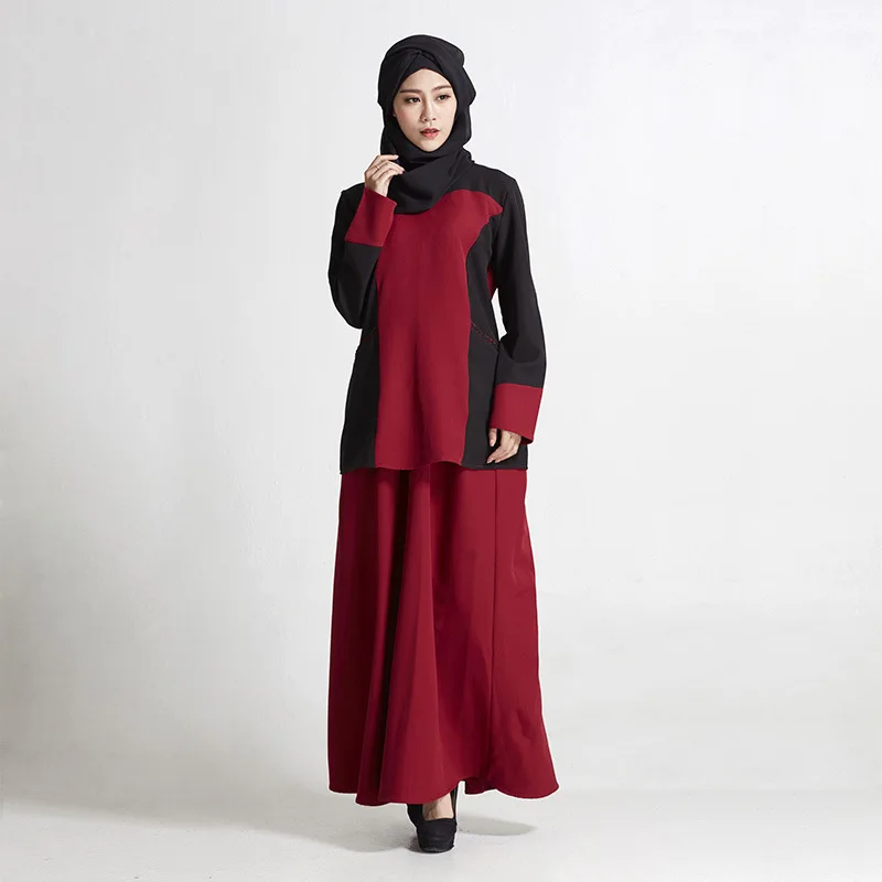 Модное Длинное Платье abaya для мусульманской девушки Турецкая женская одежда юбка