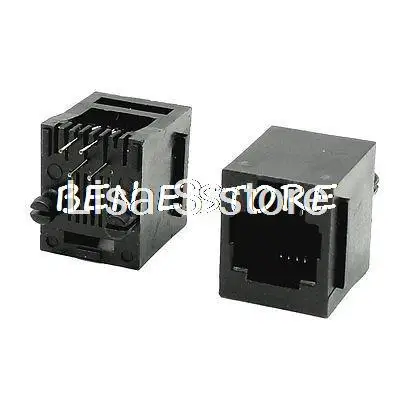 

30 штук RJ11 6P4C Модульная сеть PCB Jack вертикальные порты розетки женские разъемы