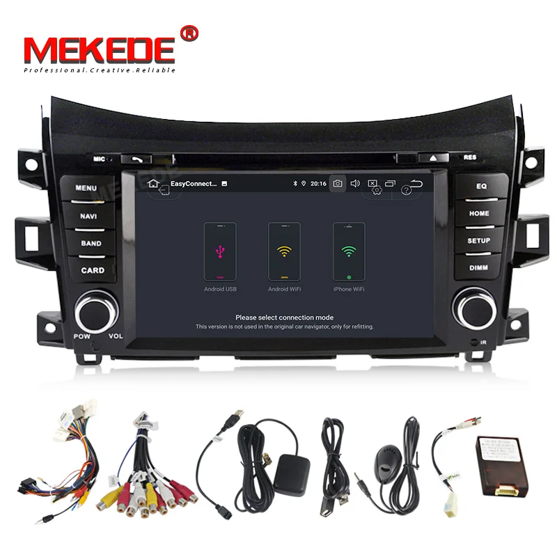 MEKEDE Android 9,0 Автомобильный gps навигатор dvd-плеер для NISSAN NP300 Navara+ мультимедийная лента радио рекордер головное устройство PAD