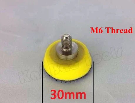 Sanding Pad Diameter 30mm Mini Backing M6 Thread Abrasive Disc HOOK and LOOP for Air Polisher Buffer | Инструменты