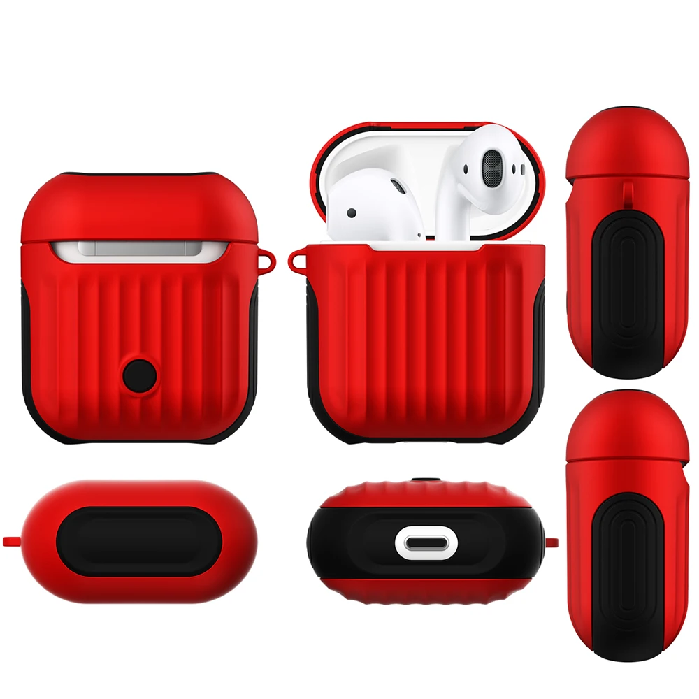 Чехол для наушников Apple Airpods 1 силиконовый чехол 2 проводной зарядки