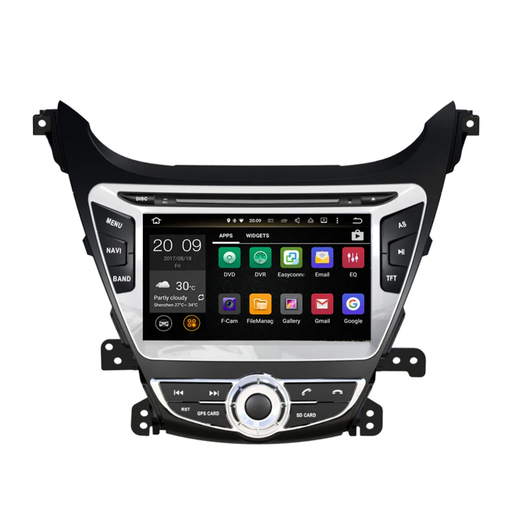 Android 8 0 Восьмиядерный 4 Гб ОЗУ автомобильный DVD плеер GPS навигация для Hyundai