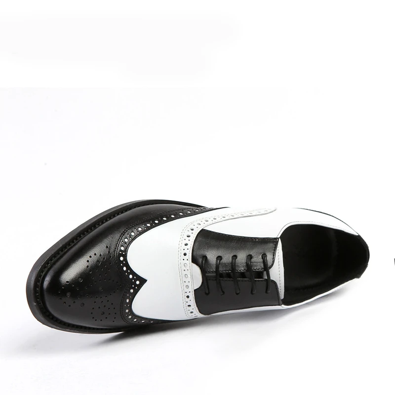 Распродажа! Мужские классические Броги из натуральной кожи с острым