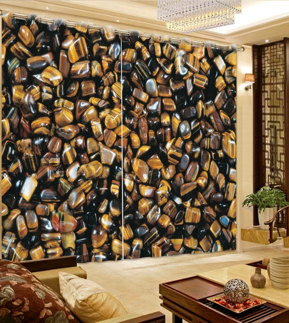 3d занавески на окна красивые фото 3D маленький гравий домашний декор красочное