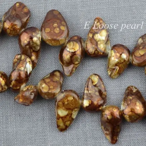 wholesale AAA Tail Freshwater Pearls Top Drilled Dancing Brown Loose Pearl 10-12mm 15&quot | Украшения и аксессуары