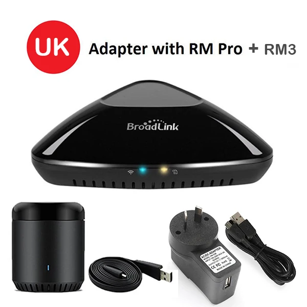 UK TYPE Broadlink RM Pro RM33+ RM mini3 умный дом автоматизация универсальный контроллер wifi+ IR+ RF пульт дистанционного управления - Комплект: UK TYPE