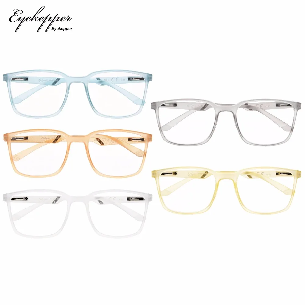 R151-Mix-5pcs Eyekepper 5-Pack большая оправа мужские женские очки для чтения со специальным