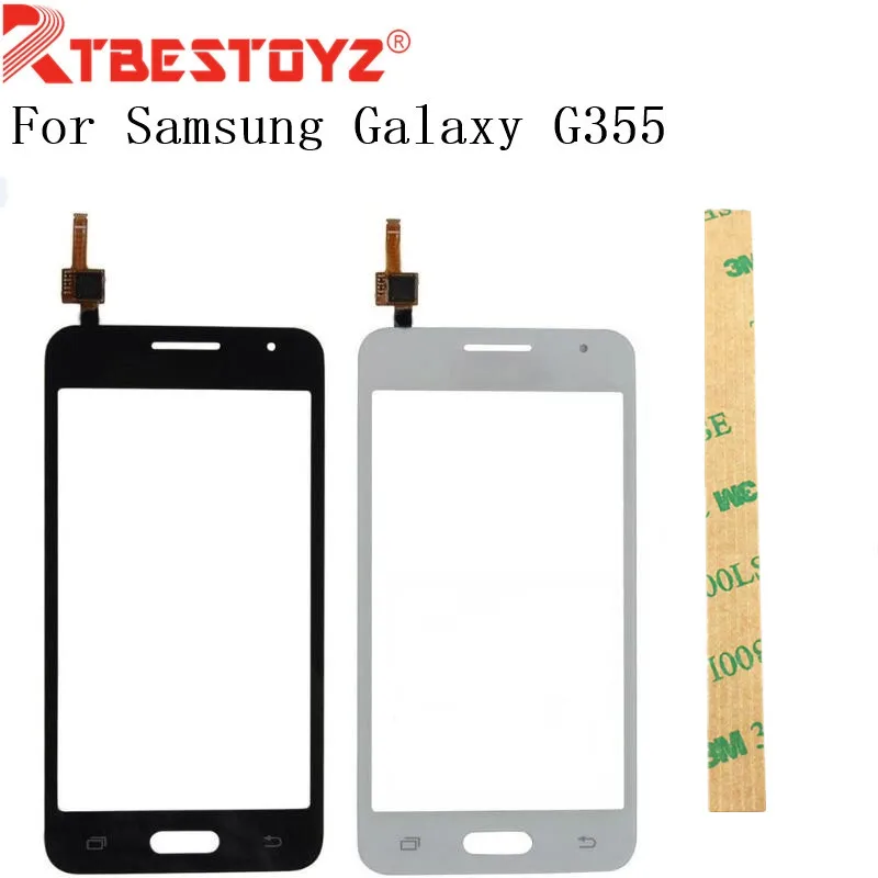 RTBESTOYZ сенсорный экран дигитайзер Передняя стеклянная панель для Samsung Galaxy Core 2 G355
