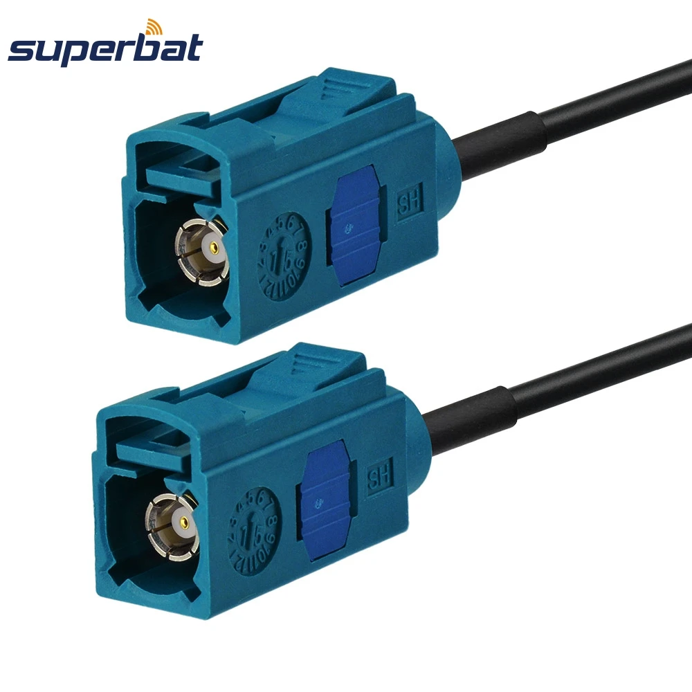 Радиоантенна удлинитель Superbat Fakra Z Jack к гнезду Радиочастотный кабель Pigtail RG174 30 см