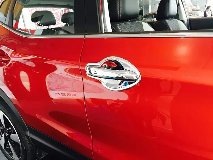 Для Nissan Qashqai 2014 2015 2016 ABS хромированная отделка боковая дверная ручка Чаша Copertura