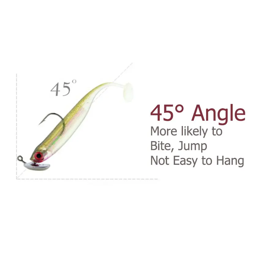 10PCS/Lot 3.5g 5g 7g 10g 14g Tumbler Head Hook Jig Bait Fishing Hook For Soft Lure Fishing Tackle fishing tackle accessorie