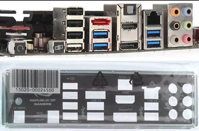 

Новая защитная задняя панель для материнской платы I/O для MAXIMUS V GENE, бесплатная доставка