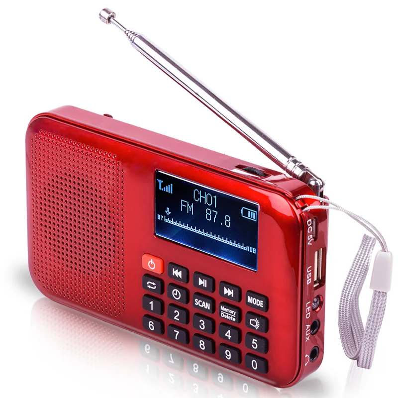 10 шт. Бесплатная доставка L 228 Авто Цифровой портативный FM радио сканер мини текст