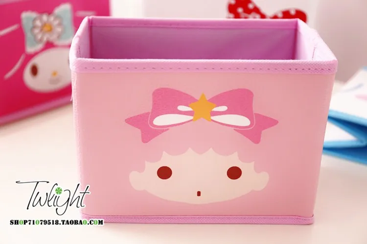 5 Мультфильм рисунок «Hello Kitty» с рисунками из мультфильма «My Melody Cinnamoroll Собака пудинг собака персонажи Little Twin Stars милые косметички игрушка складной ящик для хранения сумка - Цвет: 5