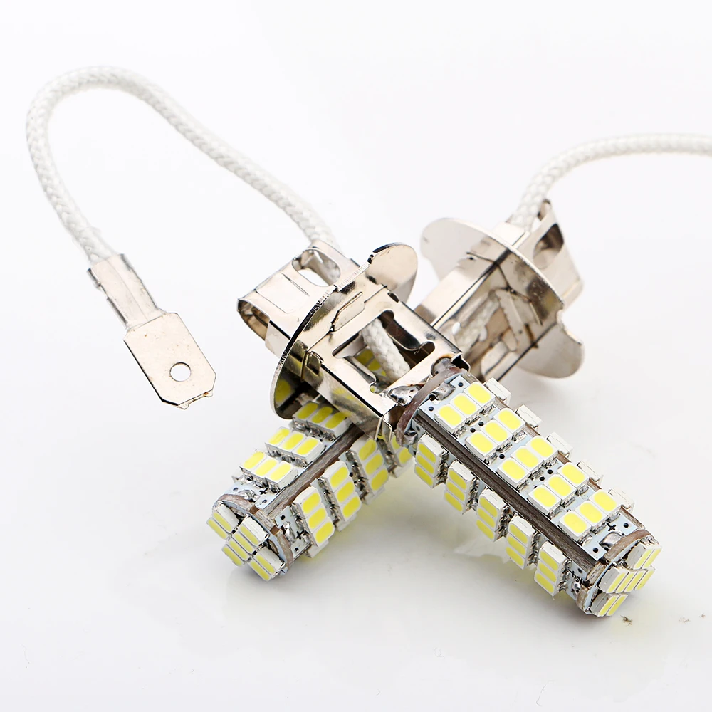 50 шт./лот автомобиль H3 1206 68 SMD светодиодсветодиодный белая лампа