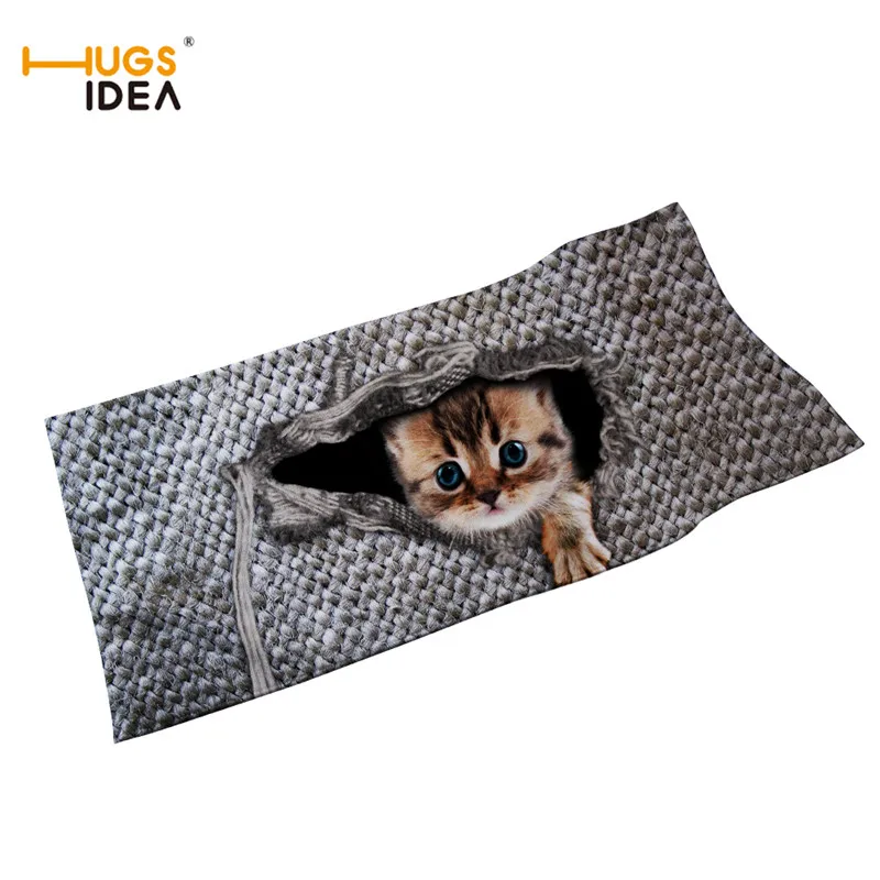 Пляжное полотенце HUGSIDEA с 3D рисунком животного мыши кота супервпитывающий