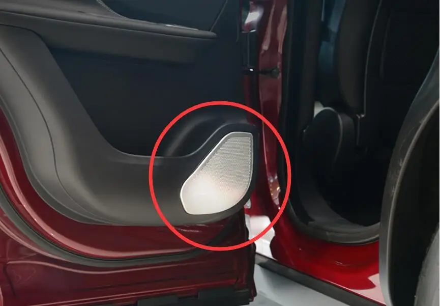 Декоративная накладка на динамик двери автомобиля For Jaguar F-Pace f pace 2016 из хромированного аксессуара из алюминиевого сплава 4 шт./набор.