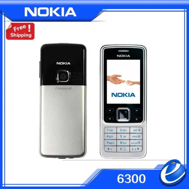 Камера легендарный Оригинальный разблокированный телефон Nokia 6300 русский язык