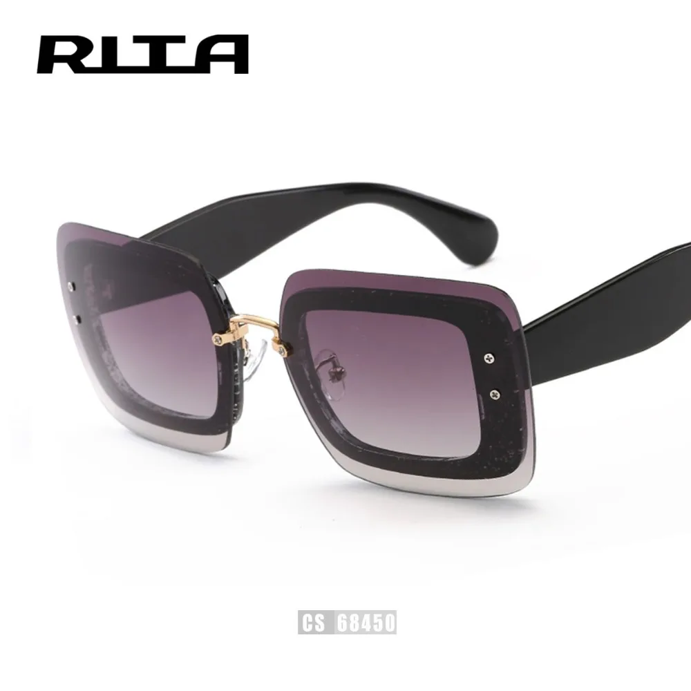 РИТА Мода Квадратная Рамка Вождения Солнцезащитные Очки CS68450 Сиамские Плоским