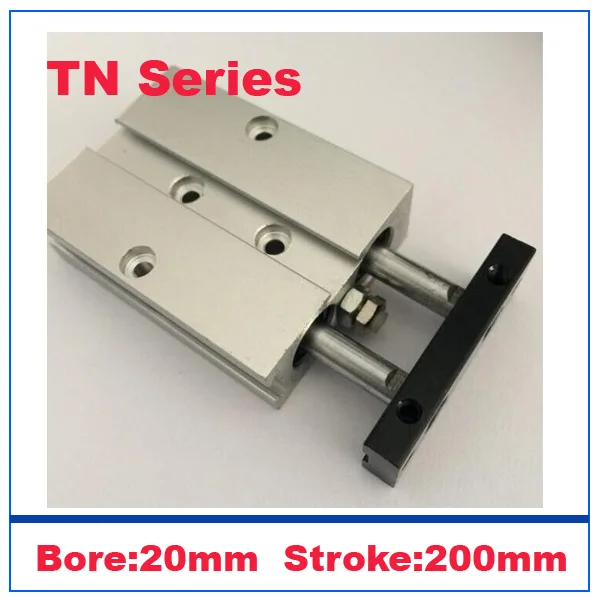 Фото double rod cylinder TN20-200 20mm bore 200mm stroke pneumatic components for filling machine parts dual cylinders Строительство и double rod cylinder TN20-200 20mm bore 200mm stroke pneumatic components for filling machine parts dual cylinders Строительство и