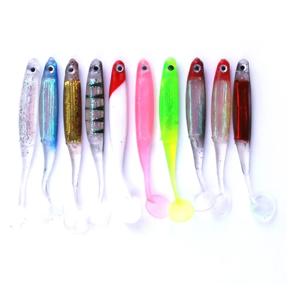 

Artificial Fishing Lure Soft Worm Swimbait Jig Head Fly Silicon Rubber Tool Fishing Lures