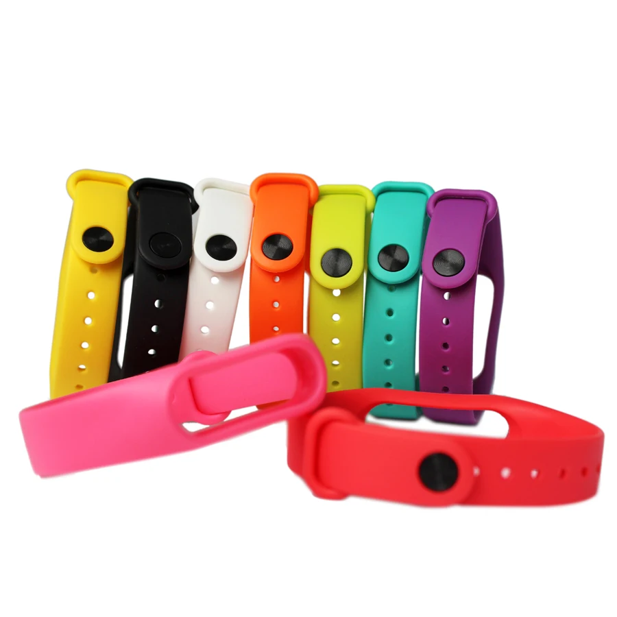 Браслет Xiaomi mi band 2 Силиконовый цветной сменный ремешок для Mi Band умный