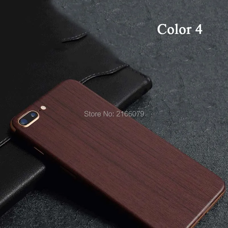 Для Apple iPhone 8 4 7 &quot / Plus + 5 5&quot задняя крышка 3D защита от имитации древесины наклейка
