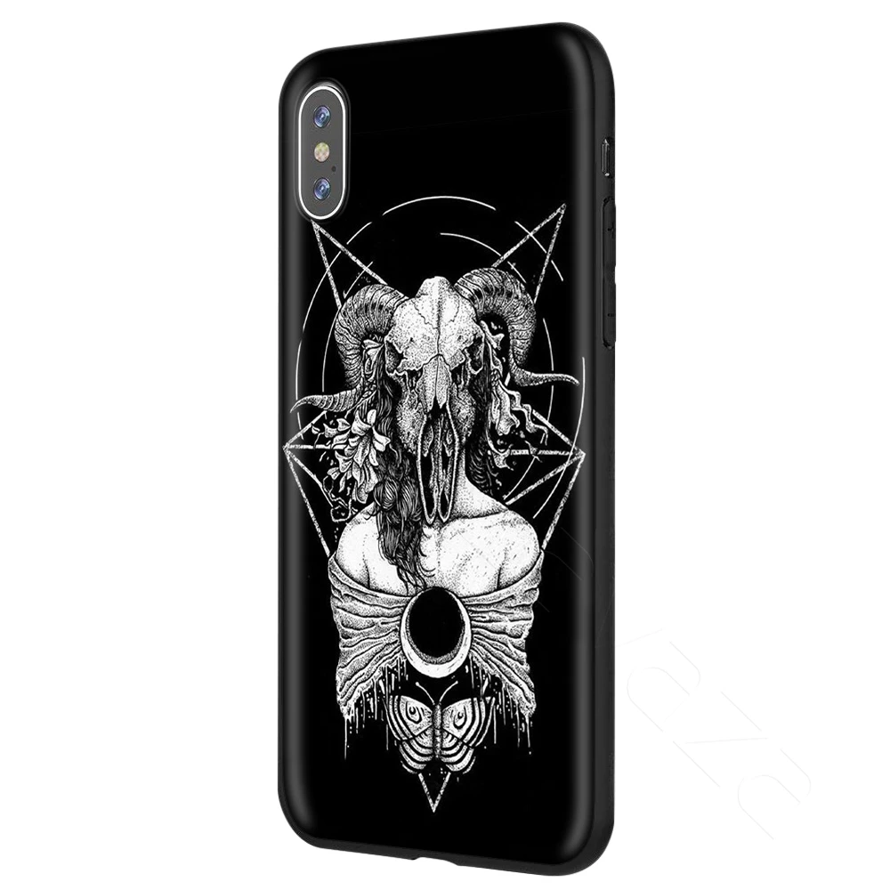 6 Чехол Lavaza Pentagram 666 Demonic Satanic для iPhone 11 Pro XS Max XR X 8 7 6 6S Plus 5 5S se - Цвет: 6