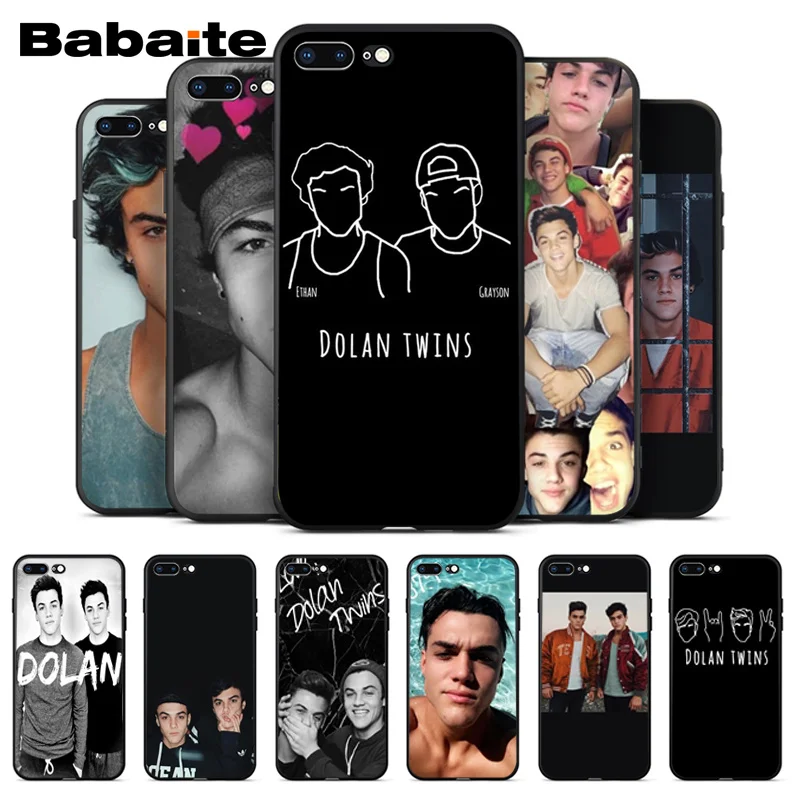 Силиконовый чехол для мобильных телефонов iPhone XS Dolan Twins мягкий силиконовый 5 5S 6 7