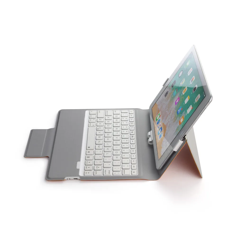 Чехол для Apple iPad 9 7 2018/2017/Pro 7/Air/Air2 с русской/Иврит/испанский 7-цветной светодиодной