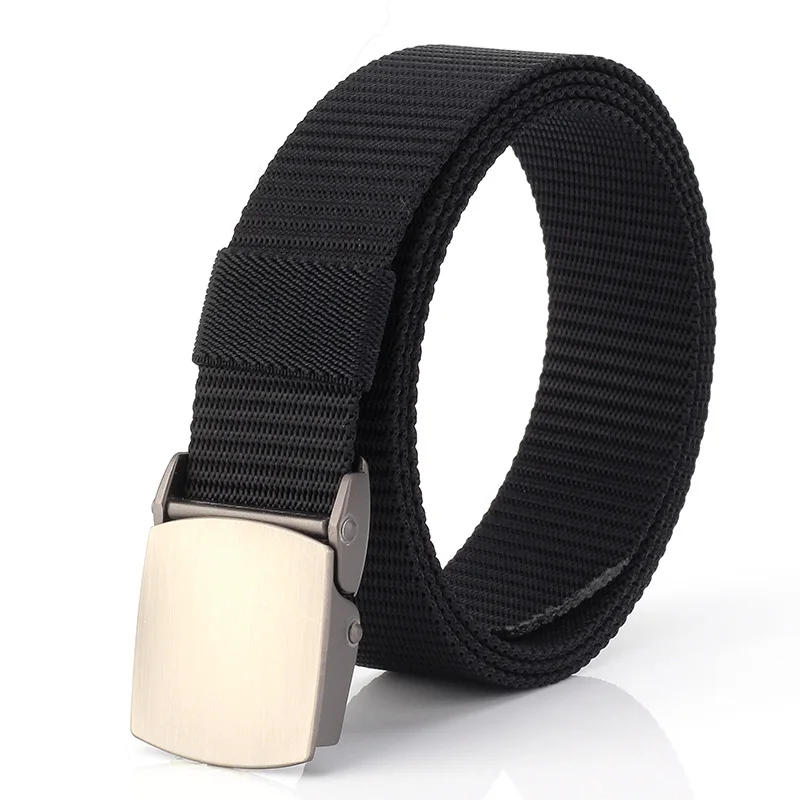 2 buckle black Ширина 3 см нейлоновый металлический Тактический холщовый мужской ремень высокого качества военный ремень для поклонников Тактический роскошный ремень Регулировка Мужской ремень 31 - Цвет: 2 buckle black