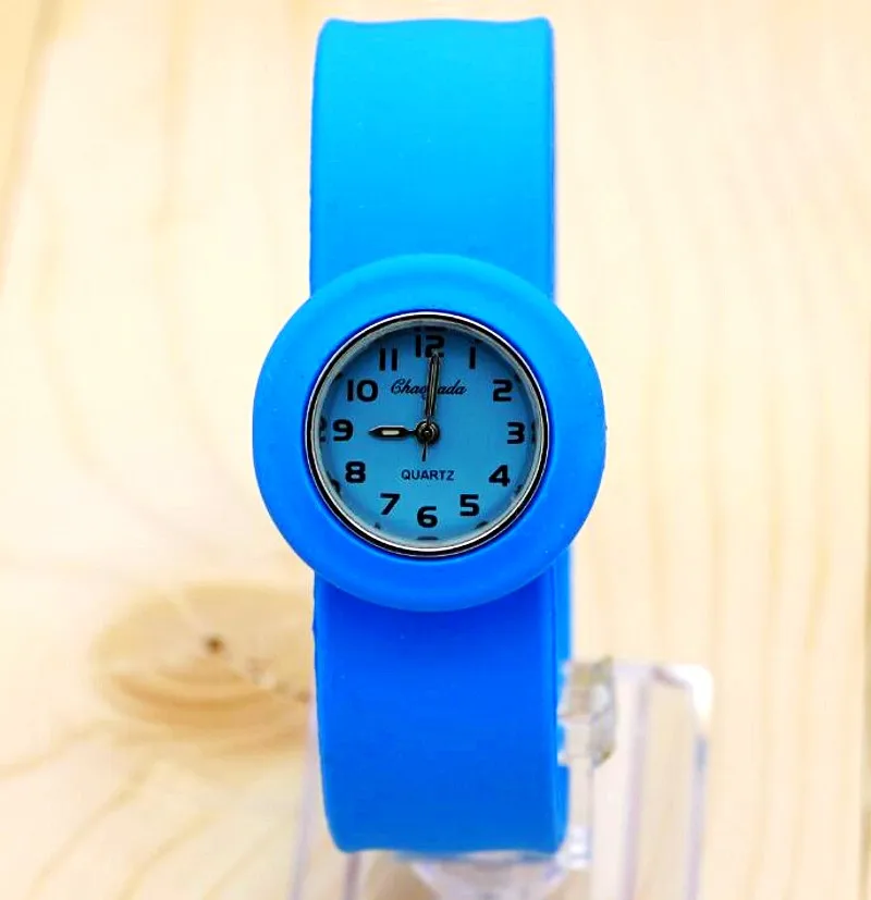 sky blue 1 шт./лот,, высококачественные силиконовые часы, детские часы - Цвет: sky blue
