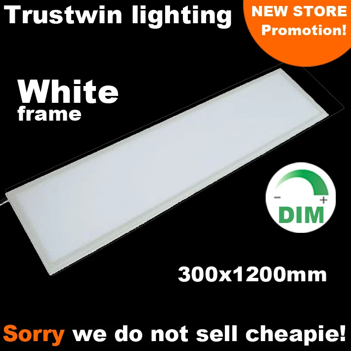 Белый квадратный светодиодный потолочный светильник 1x4 Светодиодный 300x1200 белый