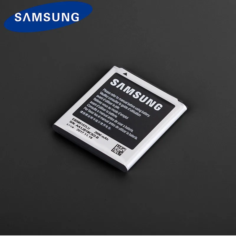 Samsung 100% Новый оригинальный Батарея для samsung Galaxy Win i8552 i8520 I8530 I8550 I8558 i869 E500 EB585157LU 2000