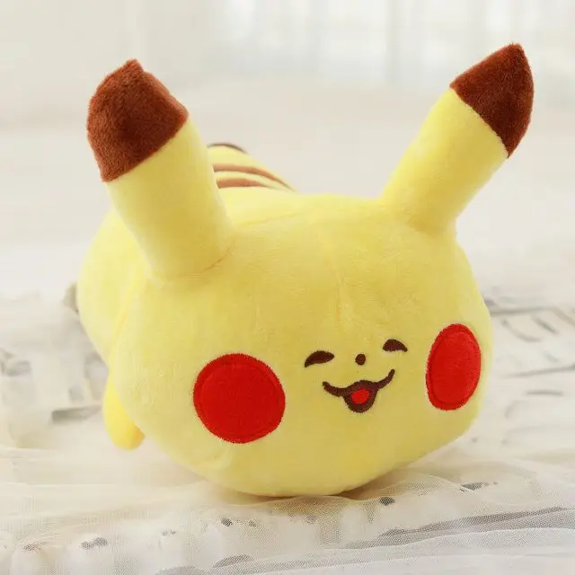 Q версия Пикачу плюшевая игрушка-подушка милый Экспрессия eevee Кукла kawaii аниме мягкая диван украшение для спальни прекрасный подарок для ребенка
