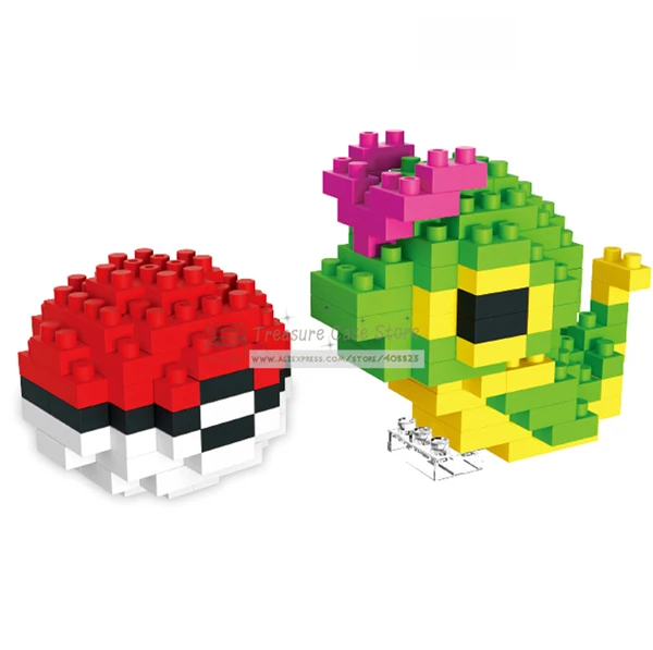 Мини блоки Пикачу; Чаризард Bulbasaur Squirtle алмазные строительные блоки игрушки без коробки