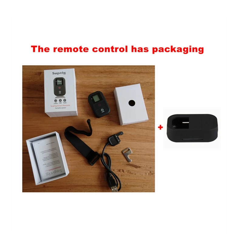 has packing Аксессуары для Gopro Hero 8 Пульт дистанционного управления Водонепроницаемый Wifi умный пульт дистанционного управления для Go Pro Hero 7 8 черный 6 5 4 3+ крепление для камеры Session - Цвет: has packing