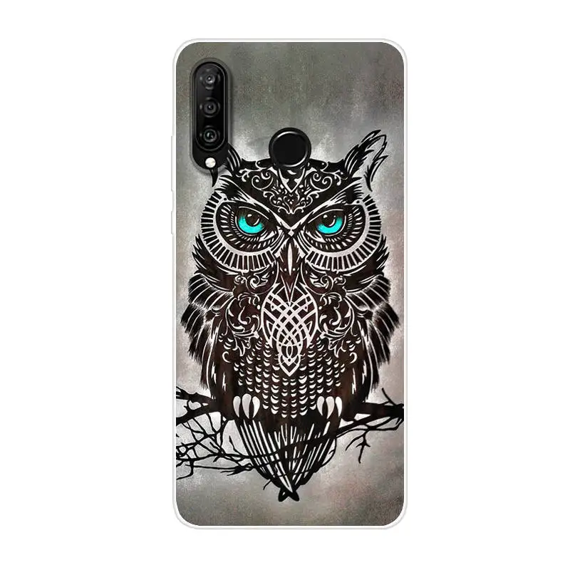 Силиконовый чехол для Huawei P30 Lite 6 15 мягкий мультяшный из ТПУ телефона P 30 P30Lite