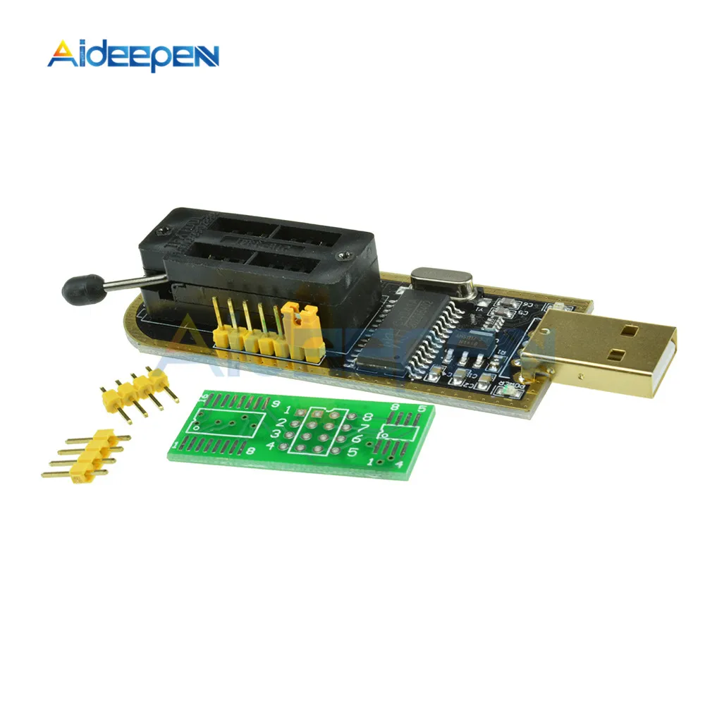CH341A 24 25 серии EEPROM флэш-память биос USB программист модуль+ SOIC8 SOP8 тестовый зажим для EEPROM 93CXX/25CXX/24CXX