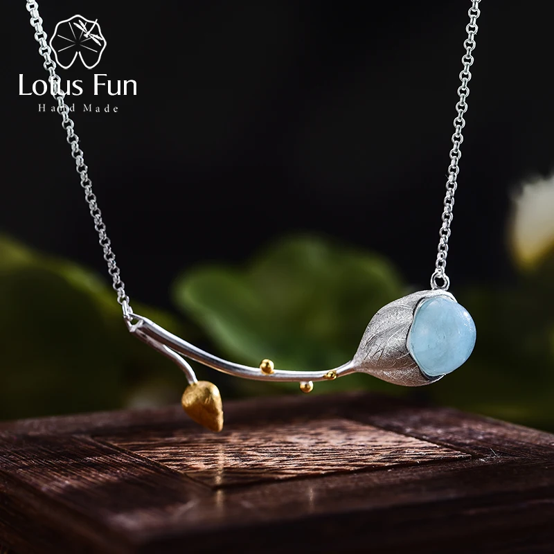Lotus Fun реальные 925 серебро Природный камень ручной работы дизайнера Красивые