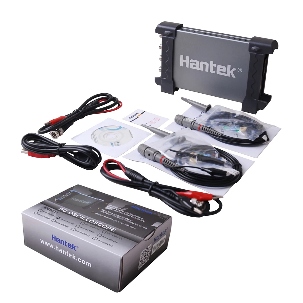 6074BC 4 канала 1GSa/s 70 МГц полоса пропускания Hantek ПК на базе USB цифровой осциллограф|usb