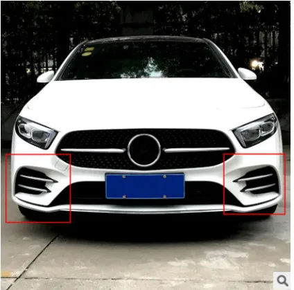 4 шт./лот Пластик ABS хромированные наклейки Накладка для Mercedes Benz A класс W177 A180 A200