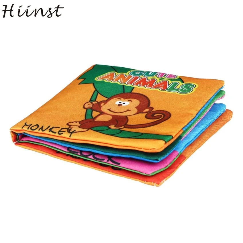 Современная мягкая Бесшумная книга HIINST для малышей детская игрушка тканевая