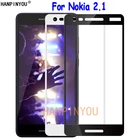 Закаленное стекло для Nokia 2,1 (2018) TA-1080 TA-1092, полноразмерное покрытие 5,5 дюйма, защита экрана, ультратонкая Взрывозащищенная защитная пленка