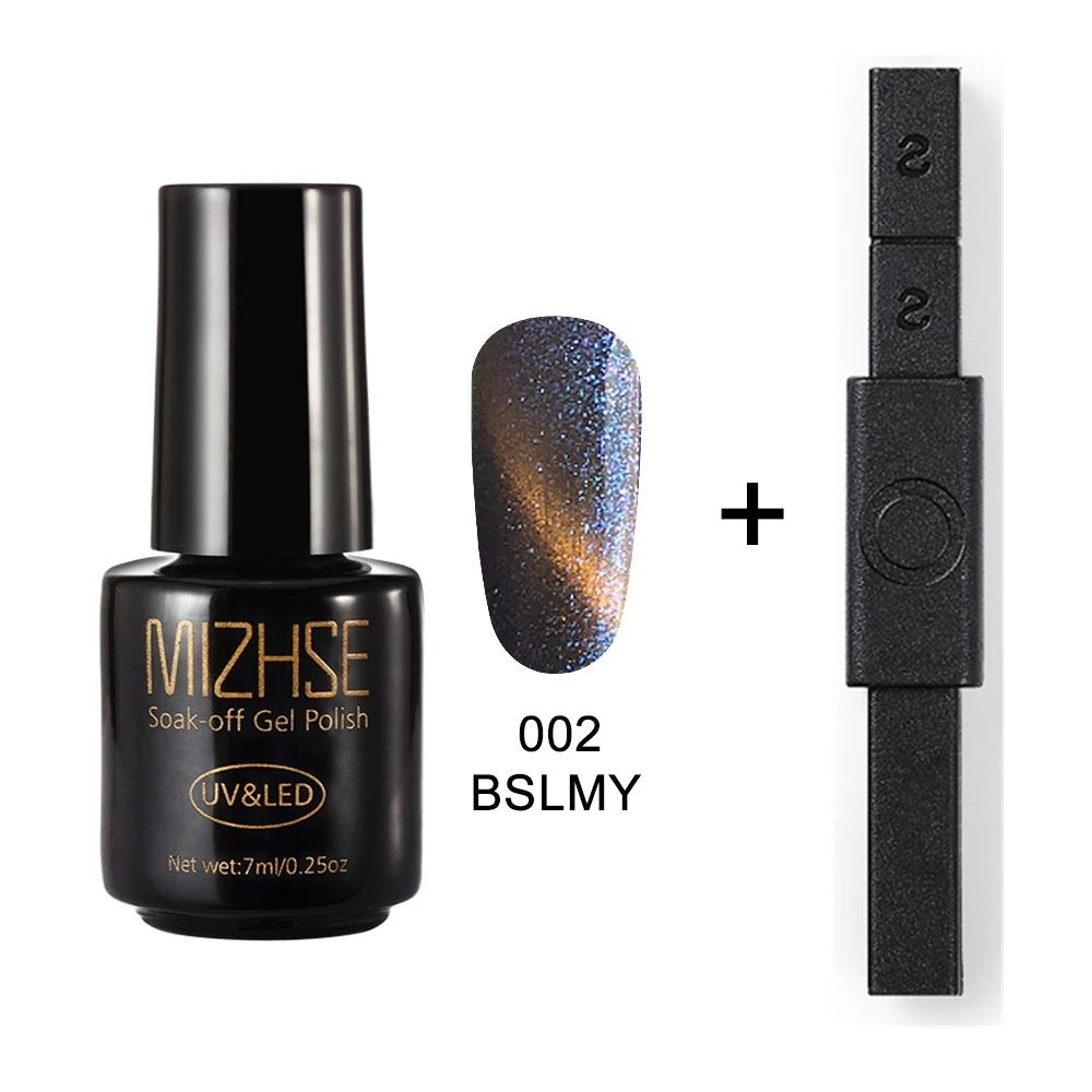 BSLMY002 and BLCT MIZHSE кошачий глаз художественный Гель-лак для ногтей 5D 12 стиль Кошачий глаз УФ-Гель-лак замачиваемый УФ-Гель-лак с сильной магнитной доской - Цвет: BSLMY002 and BLCT