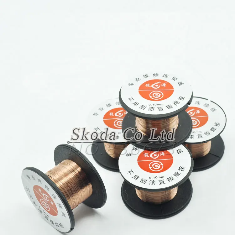 Медный провод эмалированный 5 шт./компл. 0 1 мм|wire for soldering|0.1mm copper wirewire welding |
