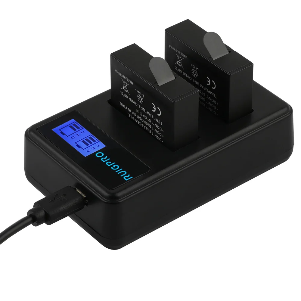 RP 1480mAh 3 85 V батарея AZ16 1 + LED USB слота зарядное устройство для Xiaomi Yi 2 4K оригинал Xiao Mi