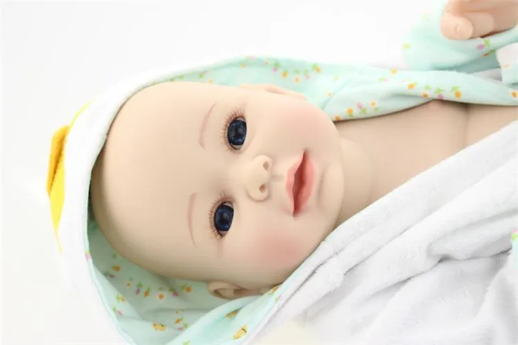 20 &quot50 см полностью силиконовые куклы Reborn для младенцев моющиеся ручной работы