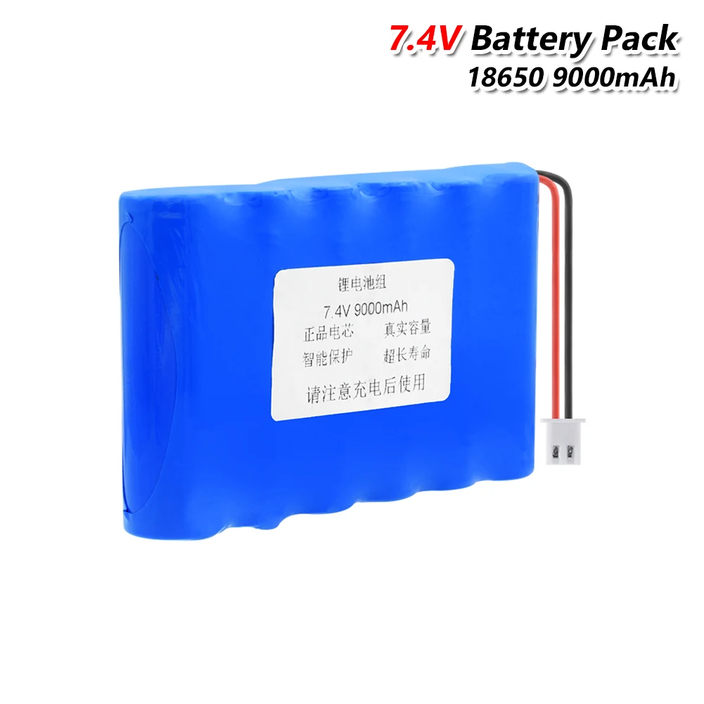 YCDC 18650 литий-ионный Аккумулятор 7,4 V 9000 MAh аккумулятор 18650 аккумулятор перезаряжаемый аккумулятор с XH вилкой для велосипедной камеры видеонаблюдения