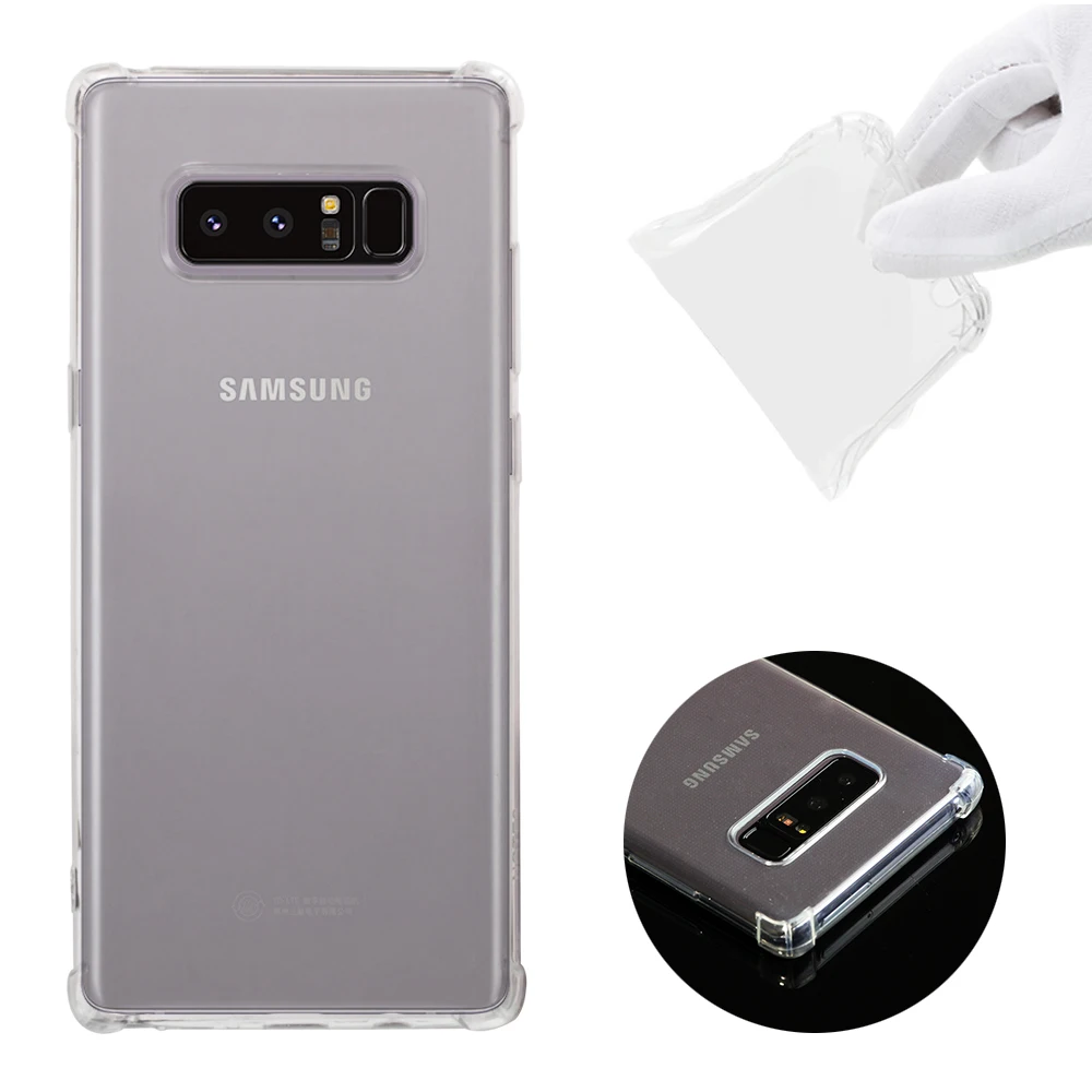 For Samsung Galaxy Note 8 Case Clear Transparent TPU Silicone Shockproof Coque Phone for Cover Accessories | Мобильные телефоны и